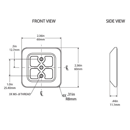 Threaded Base Pl THREADED BASE PLATE – Vantage Point Marine